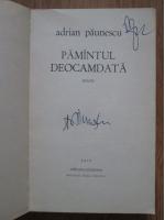 Adrian Paunescu - Pamantul deocamdata (cu semnatura autorului)