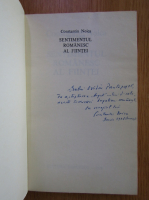 Constantin Noica - Sentimentul romanesc al fiintei (cu autograful autorului)