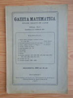 Gazeta matematica, anul XLII, nr. 8, aprilie 1937