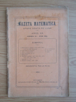 Gazeta matematica, anul XX, nr. 10, iunie 1915