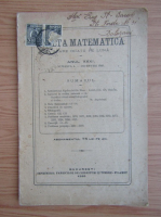Gazeta Matematica, anul XXXI, nr. 4, decembrie 1925
