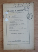 Gazeta matematica, anul XXXII, nr. 1, septembrie 1926