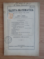 Gazeta matematica, anul XXXIII, nr. 4, decembrie 1927