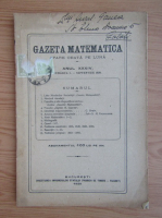 Gazeta matematica, anul XXXIV, nr. 1, septembrie 1928