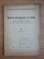 Gazeta Matematica si Fizica, Seria A, nr. 1, ianuarie 1963