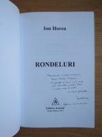 Ion Horea - Rondeluri (cu autograful autorului)