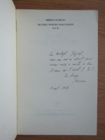 Mircea Scarlat - Istoria poeziei romanesti (volumul 2, cu autograful si dedicatia autorului pentru Balogh Jozsef)