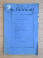 Revista Foaia matematica, anul III, nr. 11-12, noiembrie-decembrie 1926