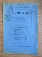 Revista Foaia matematica, anul III, nr. 2, februarie 1926