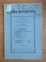 Revista Foaia matematica, anul III, nr. 8, august 1926