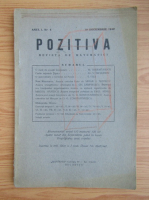 Revista Pozitiva, anul I, nr. 4, 10 decembrie 1940