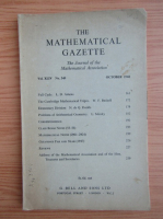 The mathematical gazette, nr. 349, octombrie 1960