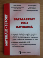 Calin Burdusel - Bacalaureat matematica 2003
