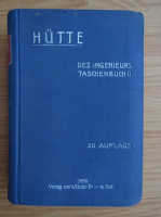 Anticariat: Hutte des Ingenieurs Taschenbuch (volumul 2, 1937)