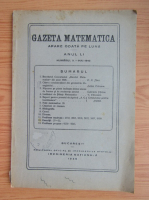 Gazeta matematica, anul LI, nr. 9, mai 1946