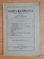 Gazeta matematica, anul XLII, nr. 4, decemvrie 1936