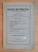 Gazeta matematica, anul XLII, nr. 5, ianuarie 1937