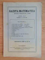 Gazeta matematica, anul XLII, nr. 9, mai 1937