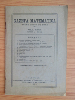 Gazeta matematica, anul XXXIX, nr. 9, mai 1934