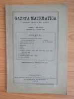 Gazeta matematica, anul XXXVIII, nr. 12, august 1933