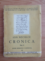 Ion Neculce - Cronica (volumul 1, 1942)