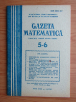Revista Gazeta Matematica, anul XCIII, nr. 5-6, 1988