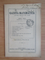 Revista Gazeta Matematica, anul XXXI, nr. 10, iunie 1926