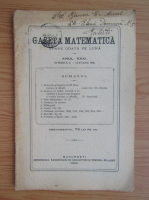 Revista Gazeta Matematica, anul XXXI, nr. 5, ianuarie 1926