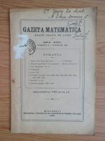 Revista Gazeta Matematica, anul XXXII, nr. 2, octombrie 1926