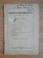 Revista Gazeta Matematica, anul XXXIII, nr. 12, august 1928