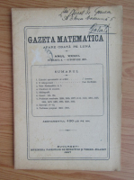 Revista Gazeta Matematica, anul XXXIII, nr. 2, octombrie 1927