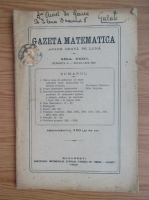 Revista Gazeta Matematica, anul XXXIII, nr. 6, fevruarie 1928