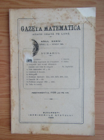 Revista Gazeta Matematica, anul XXXIV, nr. 12, august 1929