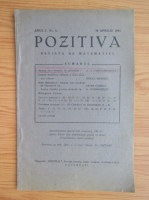 Revista Pozitiva, anul I, nr. 8, 10 aprilie 1941