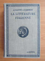A. Valentin - La litterature italienne par les textes (1931)