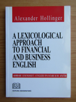 Alexander Hollinger - A lexicological approach to financial and business english