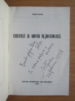 Marin Turlea - Existenta si adevar in matematica (cu autograful autorului)