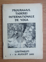 Programul taberei internationale de yoga, Costinesti 2002