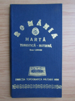 Romania, harta turistica-rutiera