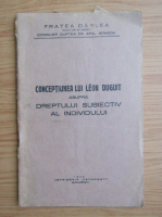 Conceptiunea lui Leon Dugoit asupra dreptului subiectiv al individului (1940)
