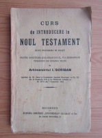 I. Scriban - Curs de intoducere in Noul Testament (1924)
