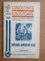 I. Simionescu - Copilaria oamenilor alesi (1939)