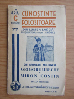 Lucian Predescu - Doi cronicari moldoveni. Grigore Ureche si Miron Costin (1939)