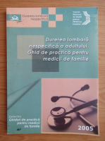 Durerea lombara nespecifica a adultului