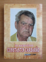 Anticariat: In memoriam Constantin Carbarau
