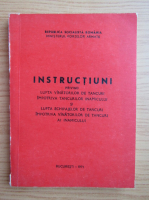 Instructiuni privind lupta vanatorilor de tancuri impotriva tancurilor inamicului