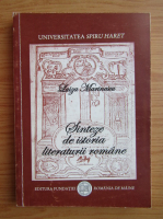 Luiza Marinescu - Sinteze de istoria literaturii romane