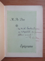 M. Ar. Dan - Epigrame (cu autograful autorului, 1935)