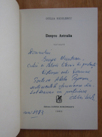 Anticariat: Otilia Nicolescu - Despre Astralia (cu autograful autorului)