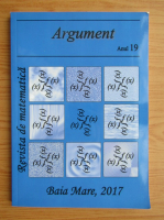 Revista de matematica Argument, anul 19, 2017